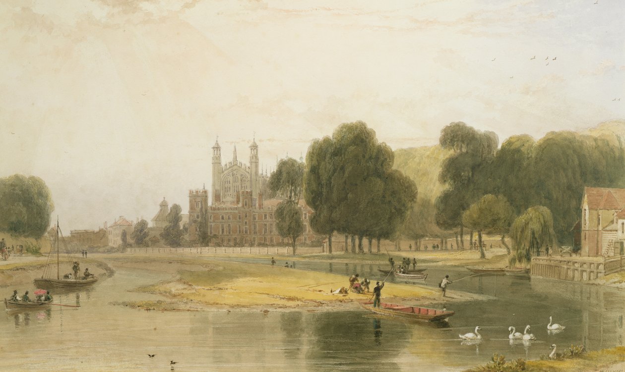 Eton College, 1827 av William Daniell