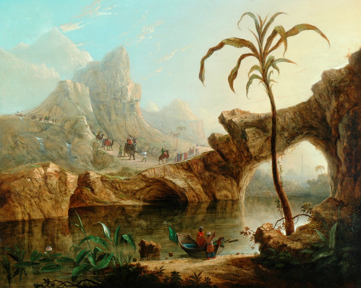 Scen i Himalaya av William Daniell