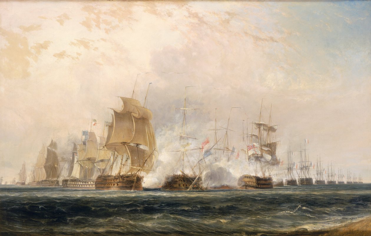 Slaget vid Nilen av William Daniell