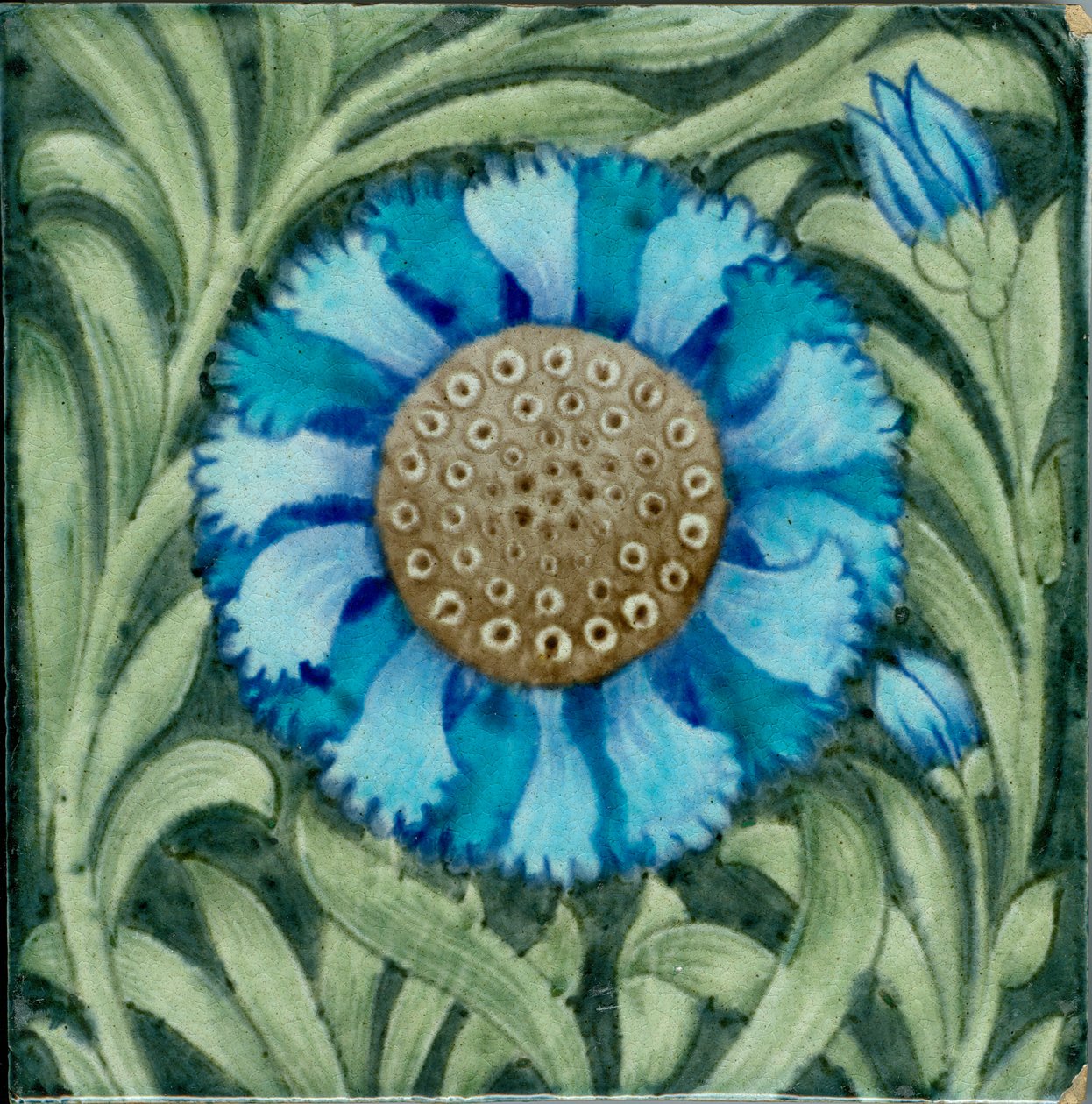 Marlborough mönster kakel (keramik) av William de Morgan
