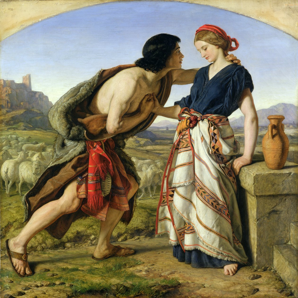 Mötet mellan Jakob och Rachel, 1853 (se 141378) av William Dyce