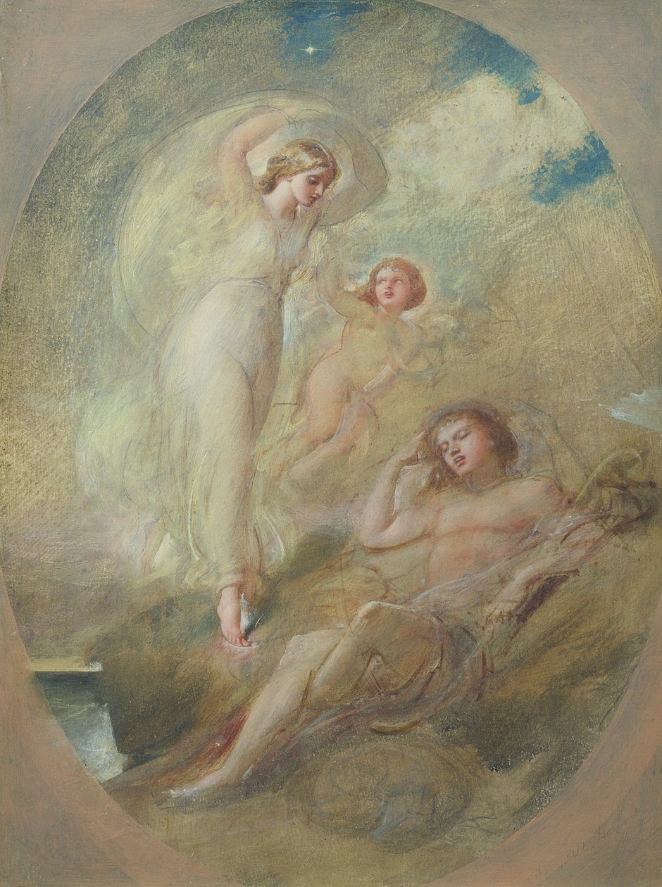 A Vision (olja på papper) av William Edward Frost