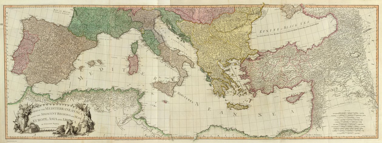 William Faden. Composite Mediterranean. av William Faden