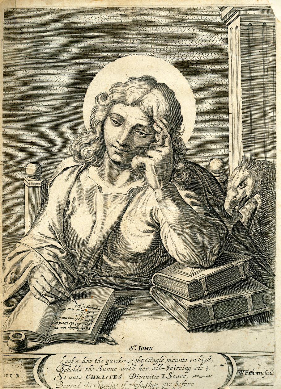 Johannes evangelisten, 1657 av William Faithorne