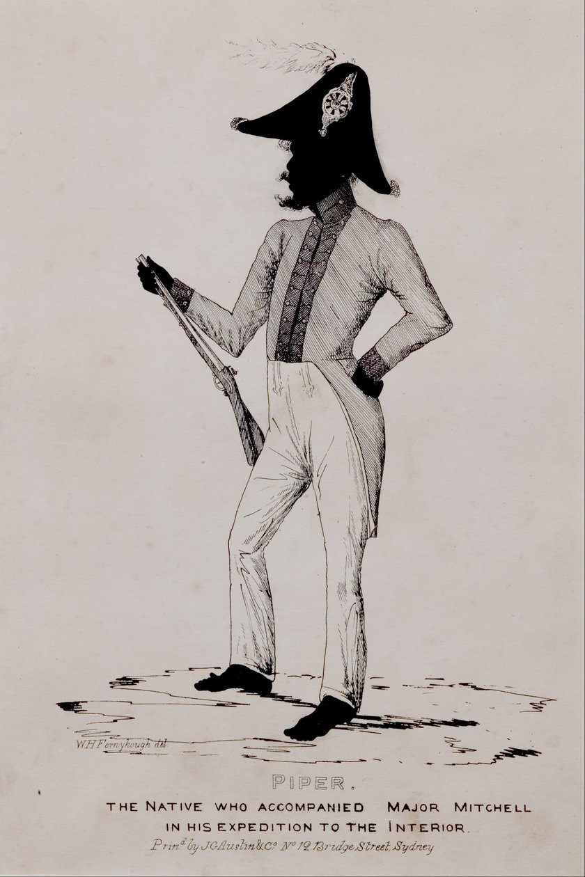Piper, den infödda som följde med major Mitchell i sin expedition till inredningen av William Fernyhough