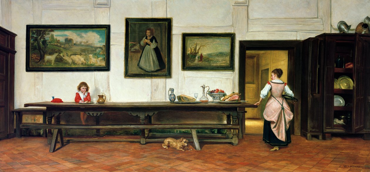 Interiör i en matsal, 1866 av William Frederick Yeames
