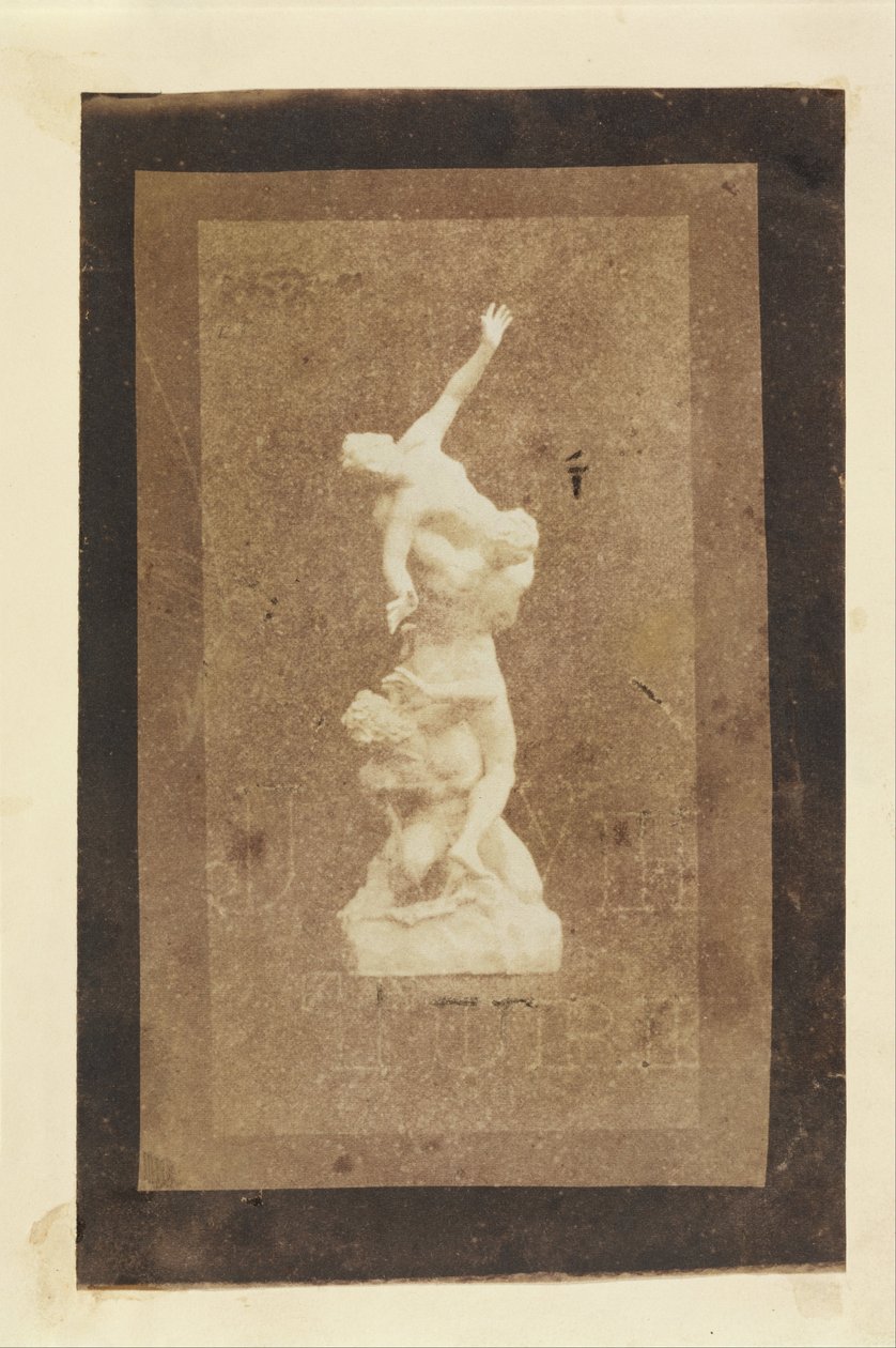 (Statuette of The Rape of the Sabines (Brewsters copy of a Talbot print)) av William Henry Fox Talbot