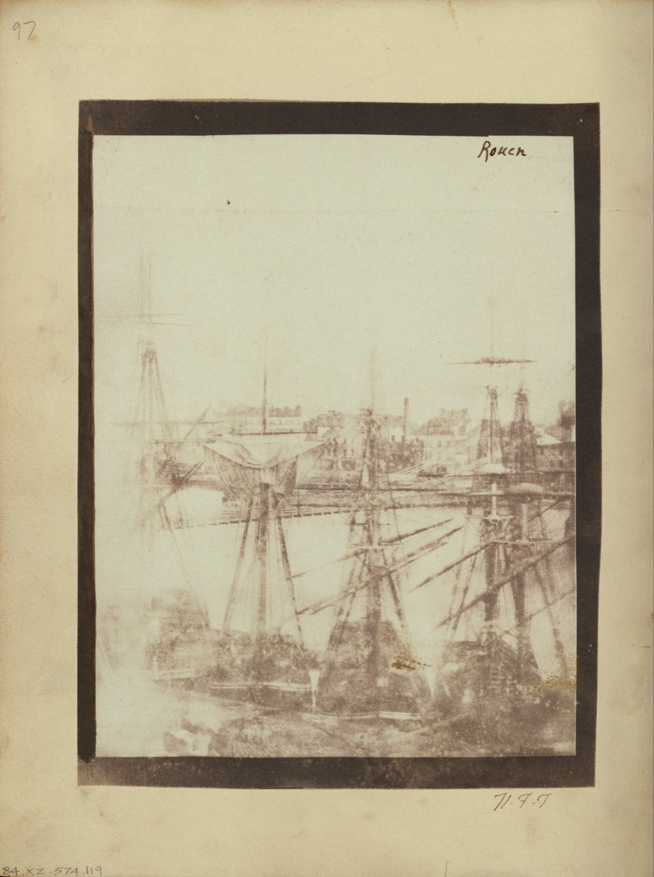 The Harbour at Rouen. av William Henry Fox Talbot