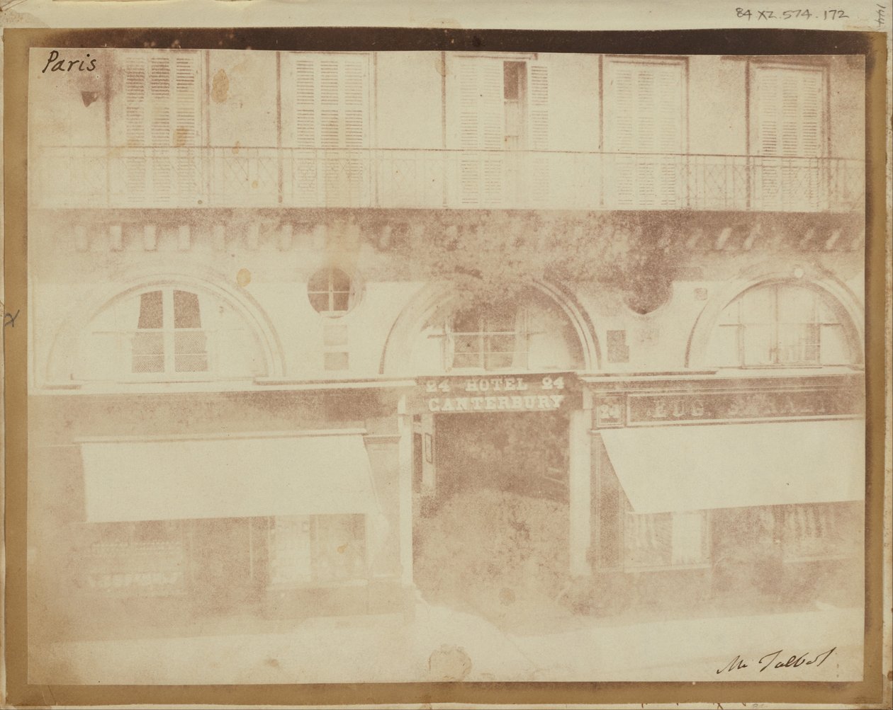 The Hotel Canterbury, Paris. av William Henry Fox Talbot