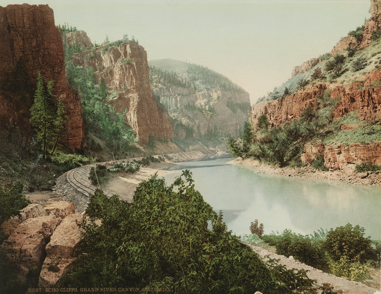 Echo Cliffs, Grand River Canyon, Colorado, ca 1880 av William Henry Jackson