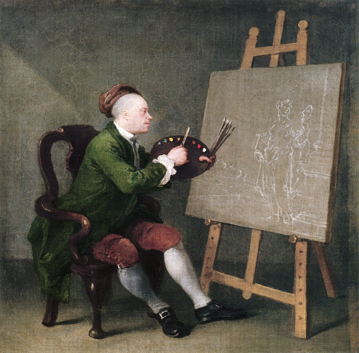 Self-portrait av William Hogarth