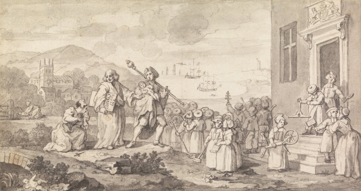 Studera för Foundlings av William Hogarth