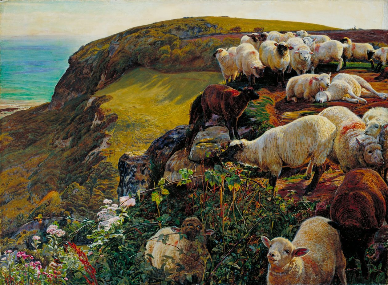 Our English Coasts, 1852 (`Strayed Sheep) av William Holman Hunt