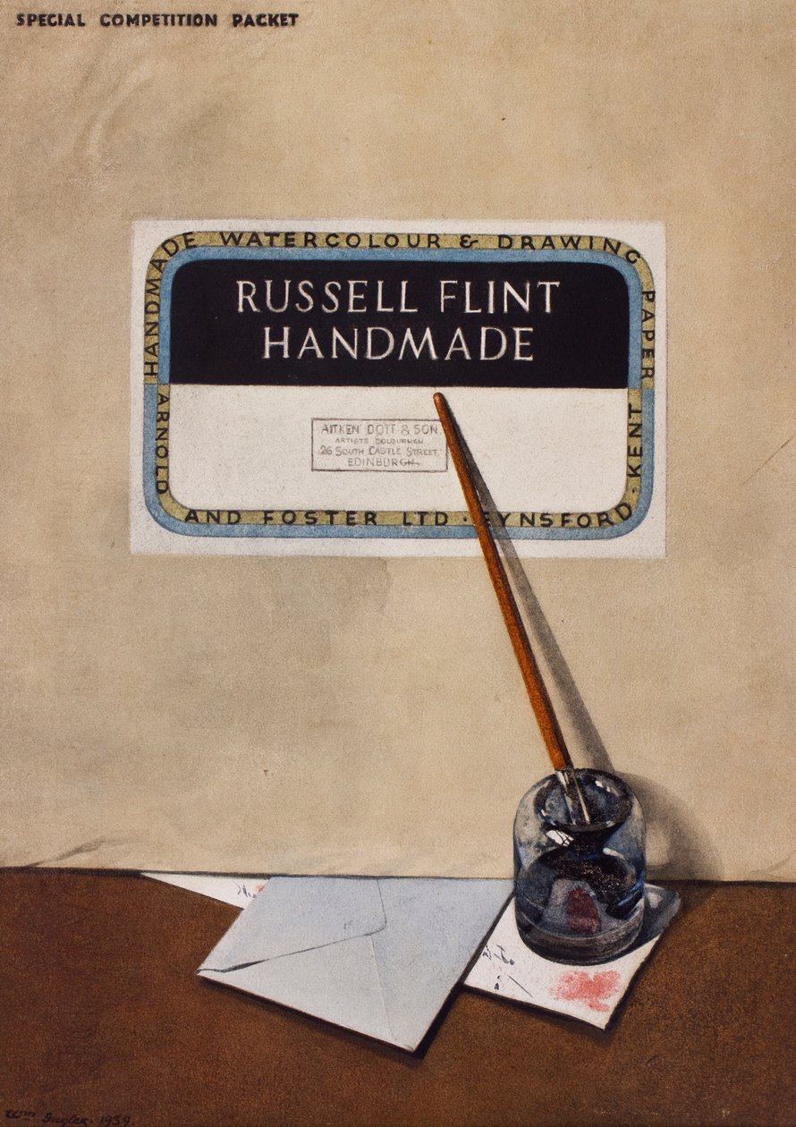 Trompe l? Oeil, 1939 (bläck & wc på papper) av William Inglis
