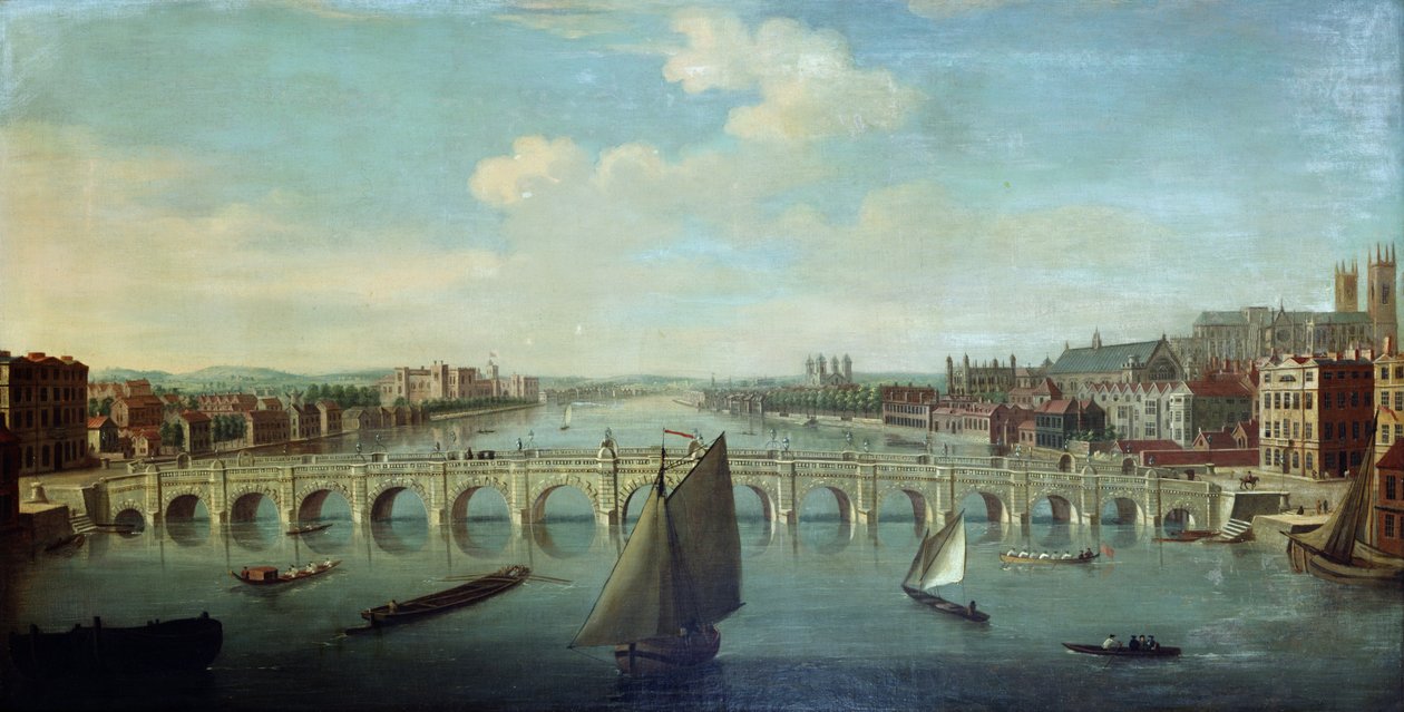 Themsen i Westminster av William James