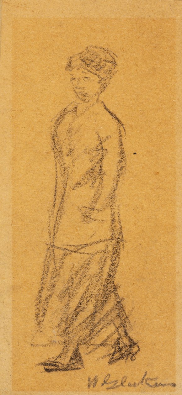 Kvinna som går av William James Glackens