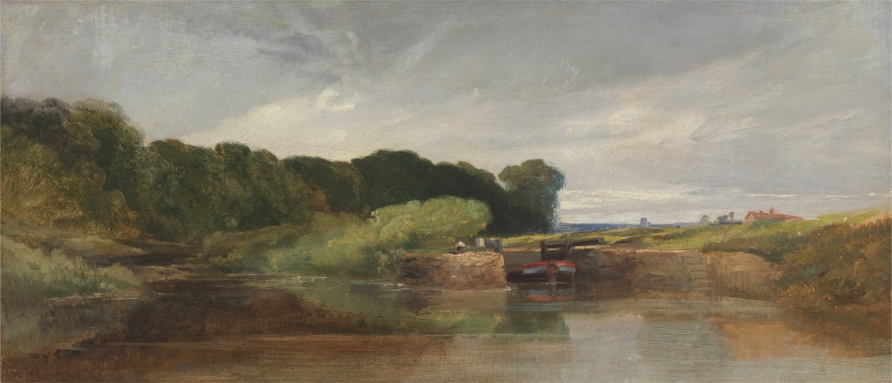 Hanham Lock on the Avon av William James Muller