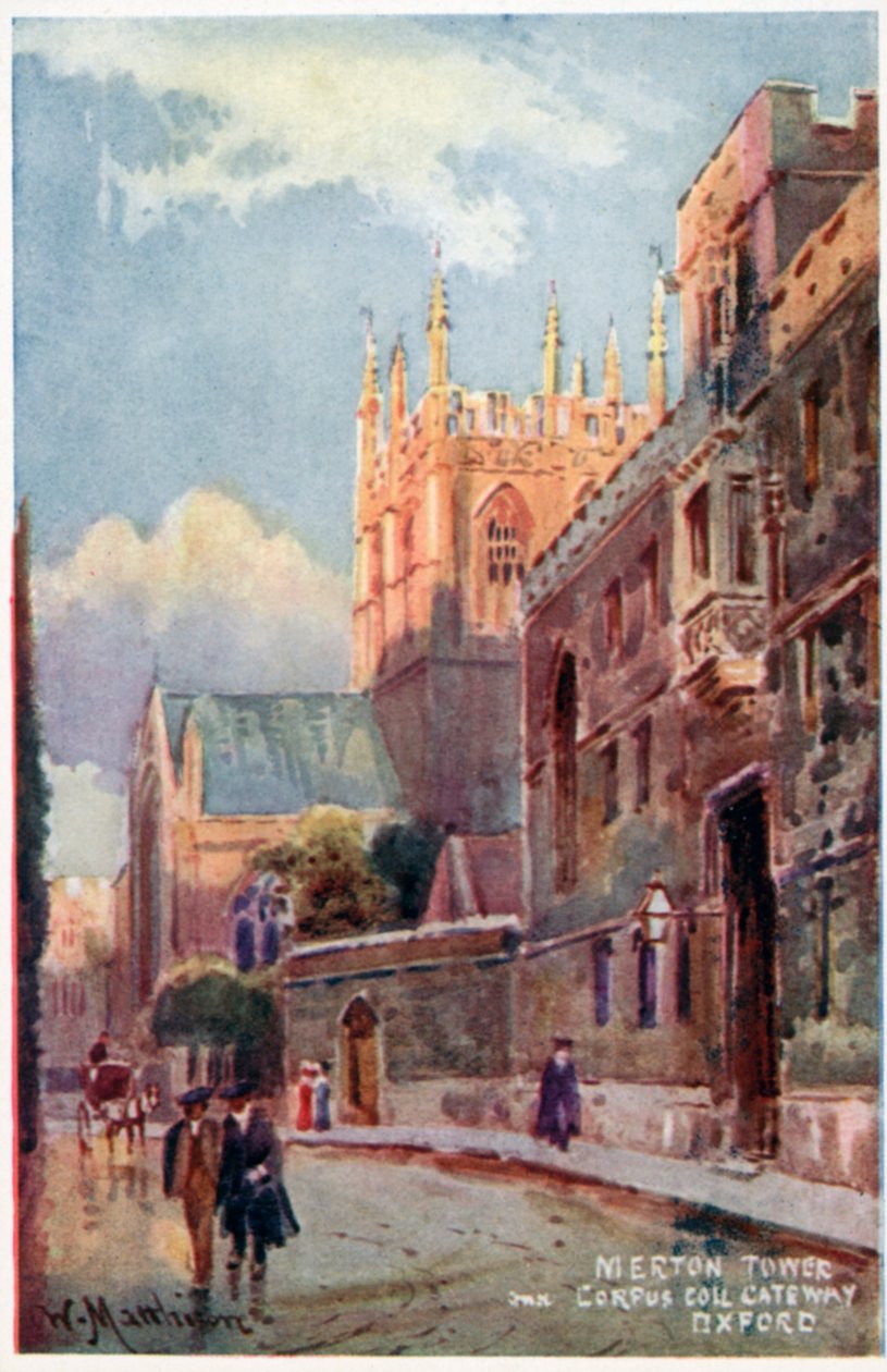 Merton College Tower, Corpus Christi Gateway av William Matthison