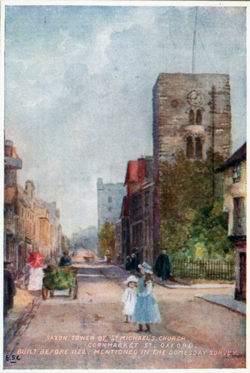 Saxon Tower, St Michaels Church, Cornmarket St av William Matthison