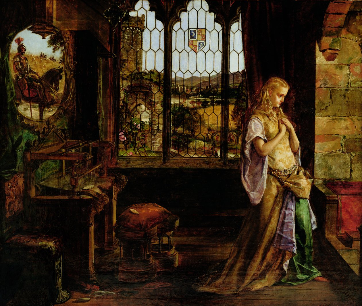 Lady of Shalott, 1858 av William Maw Egley