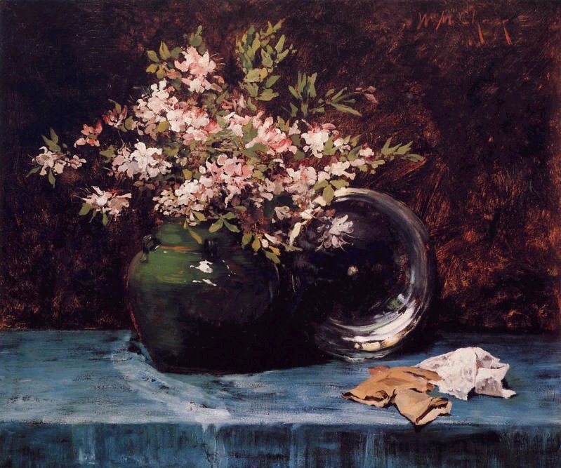  Azaleasn av William Merritt Chase
