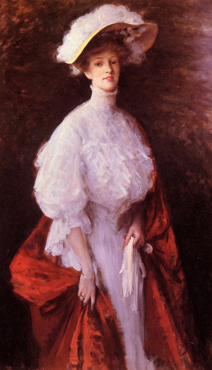  Portrait of Miss Francesn av William Merritt Chase