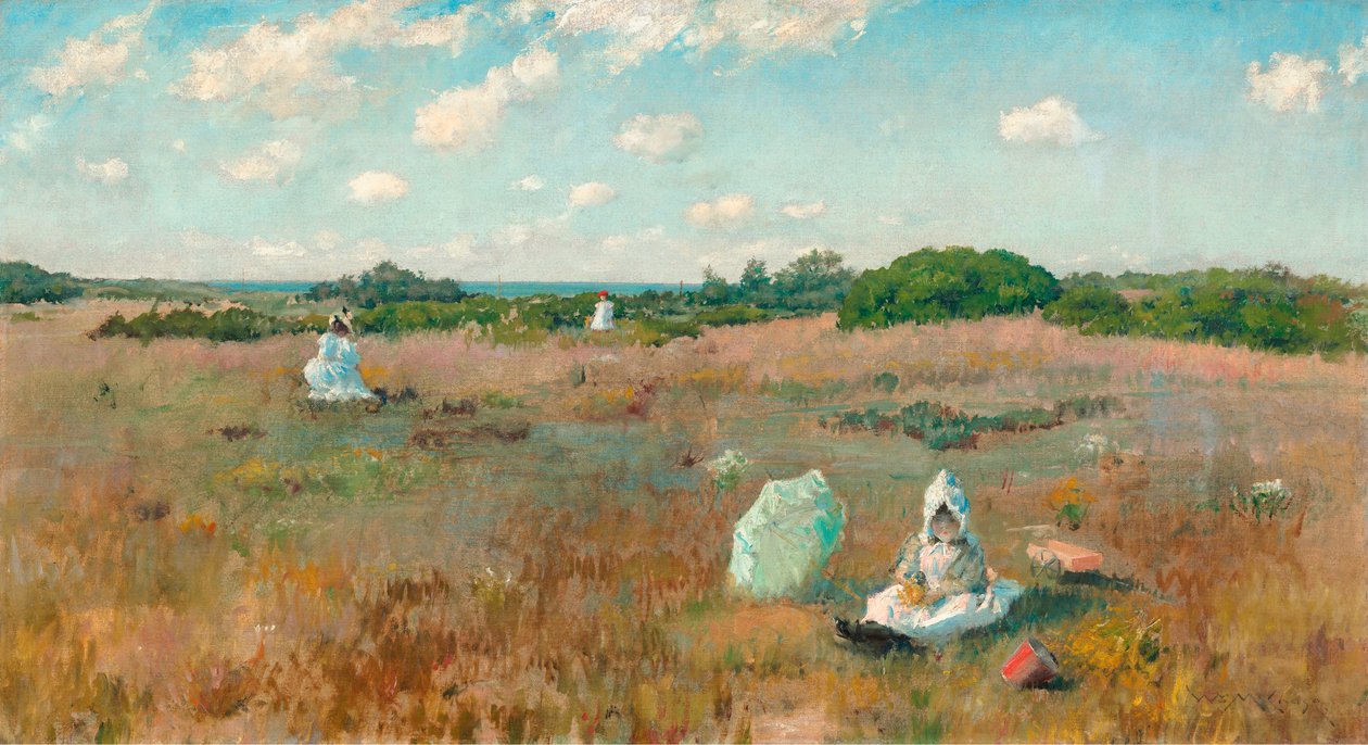 Samla höstblommor av William Merritt Chase