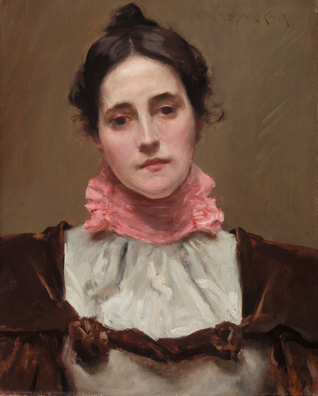 Mrs William Merritt Chase, ca 1890 av William Merritt Chase