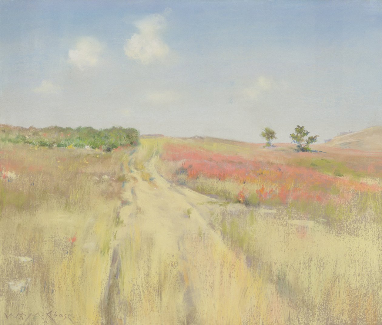 Shinnecock Hills (pastell) av William Merritt Chase