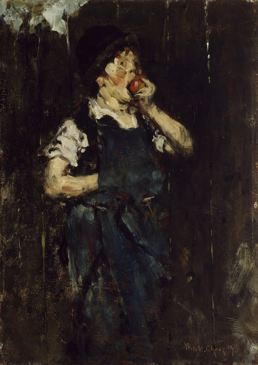 The Apprentice (Pojke med Apple), 1876 av William Merritt Chase