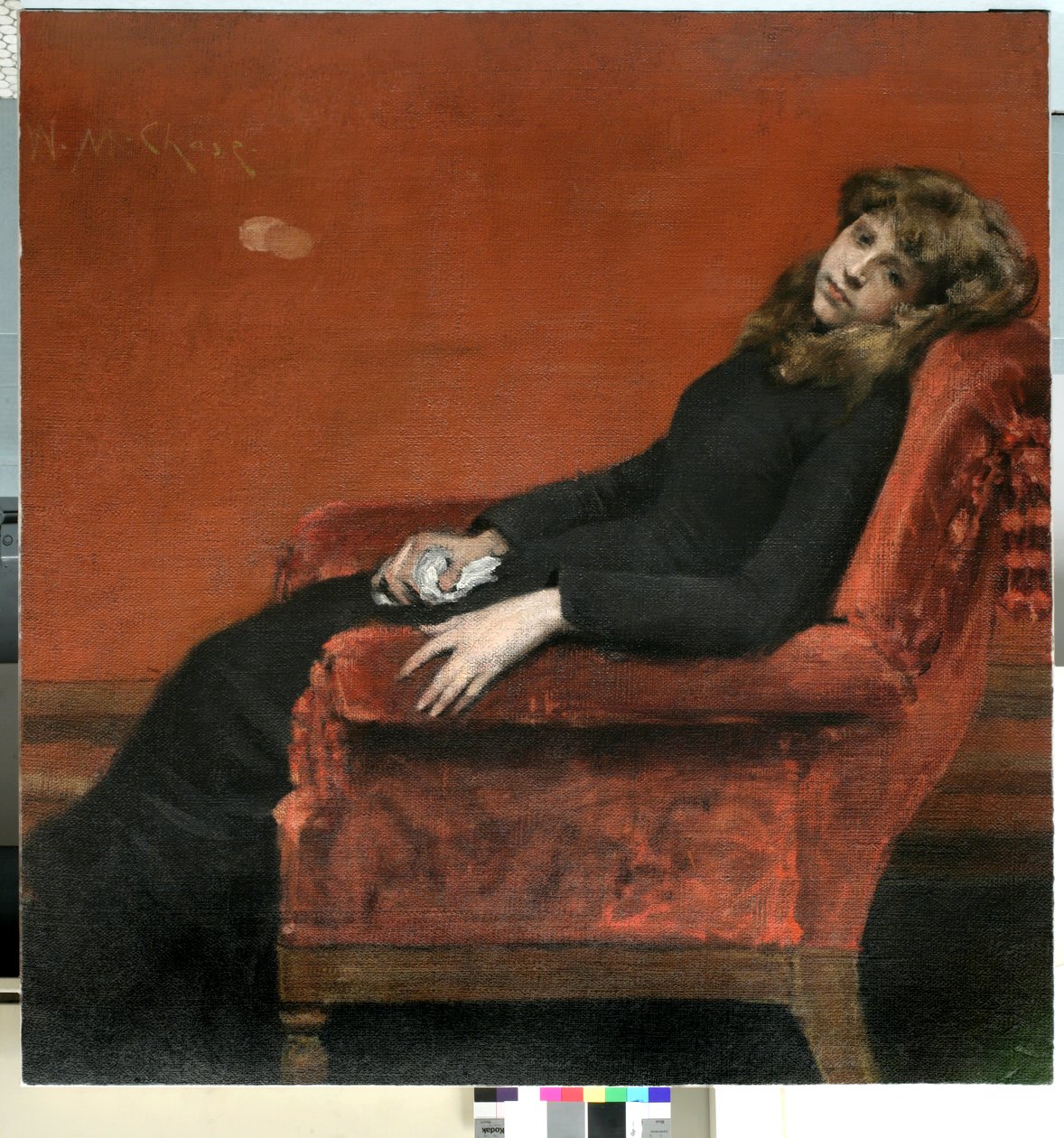 Den unga föräldralösa av William Merritt Chase