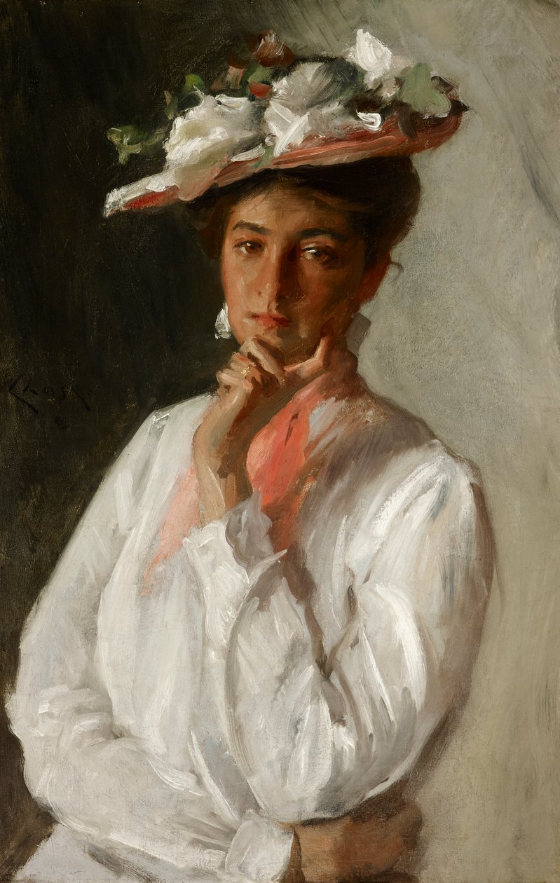 Woman in White av William Merritt Chase