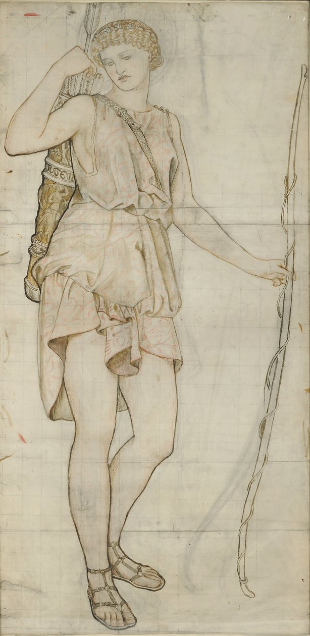 Artemis, 1861 (bläck på papper) av William Morris