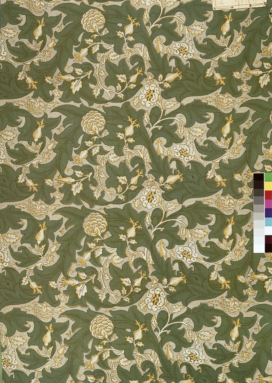 "Lea", 1912 (blocktryckt bomull) av William Morris