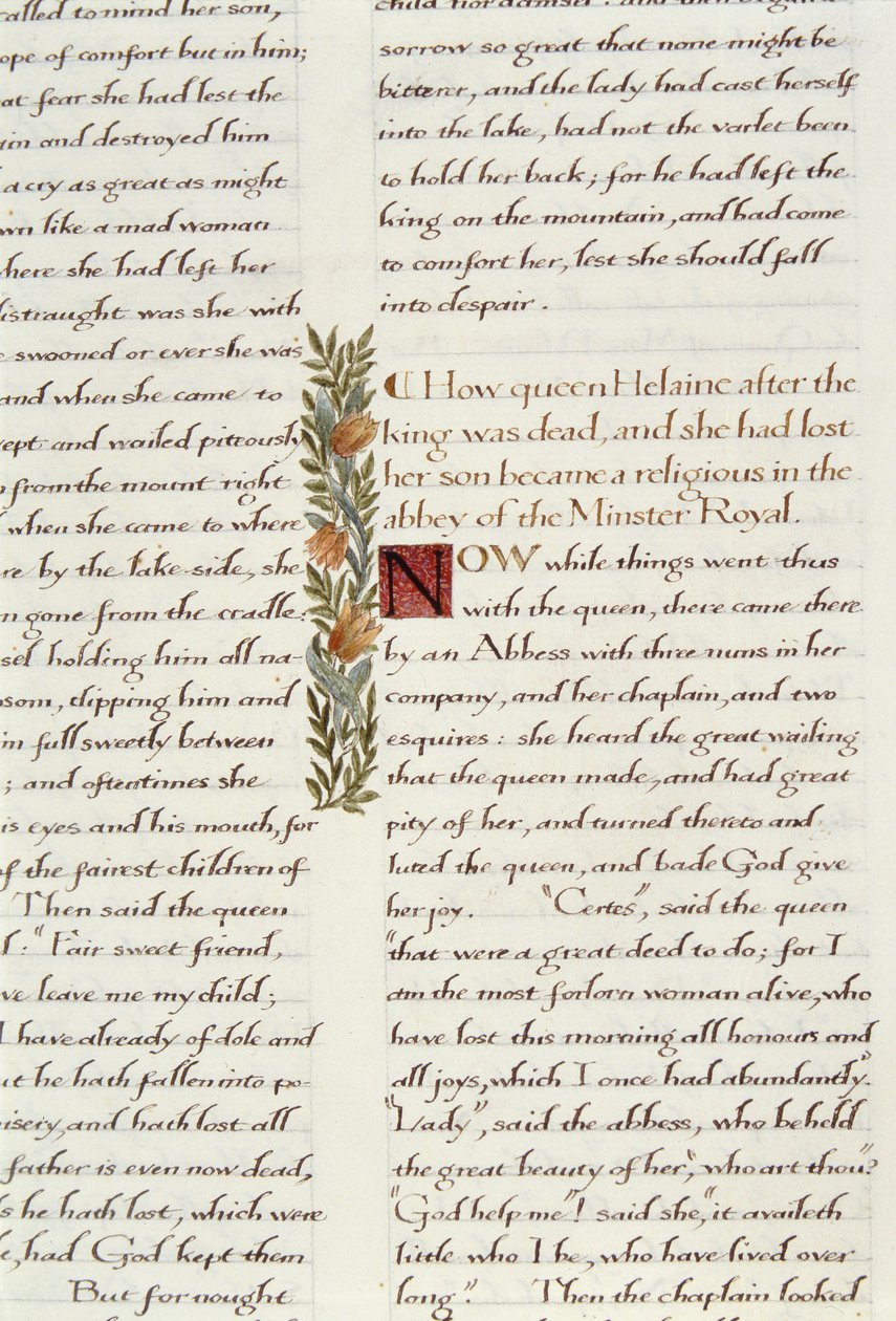 Ett av två fragment från Lancelot du Lac (re 223039) av William Morris