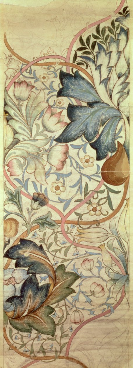 Originaldesign för kronärtskockabroderiet av Morris, c.1875 av William Morris