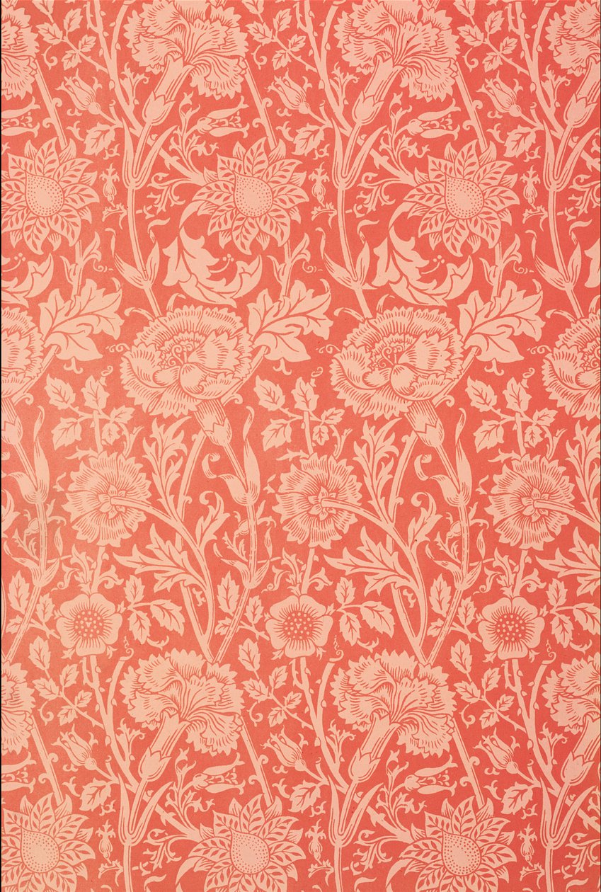 Tapetdesign "Pink and Rose", 1891 av William Morris
