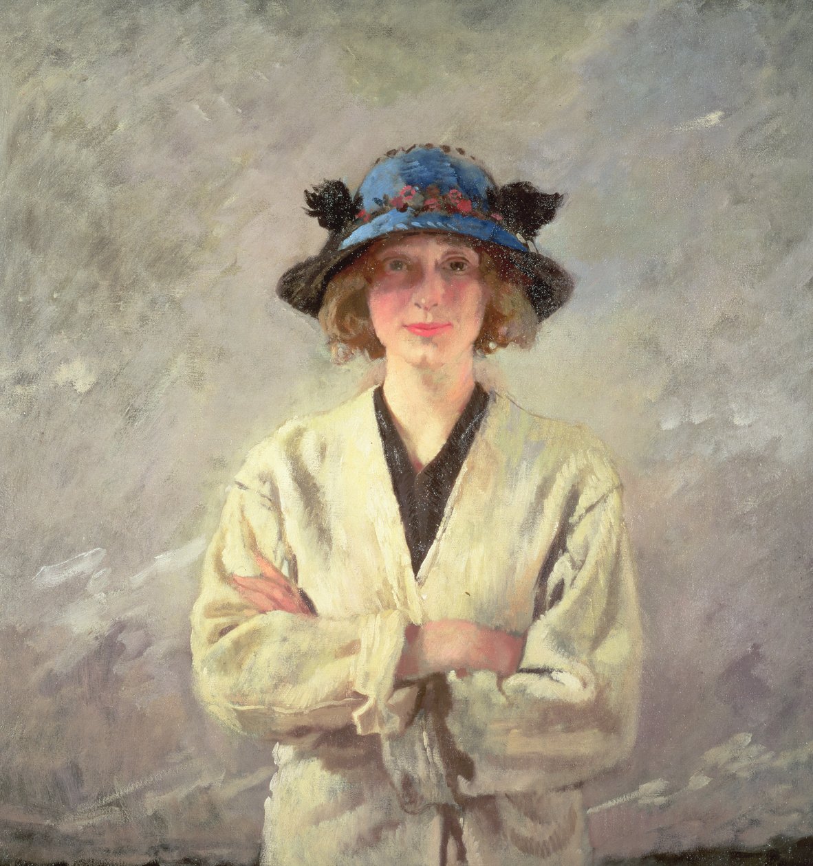 Flicka i vit klänning av William Orpen