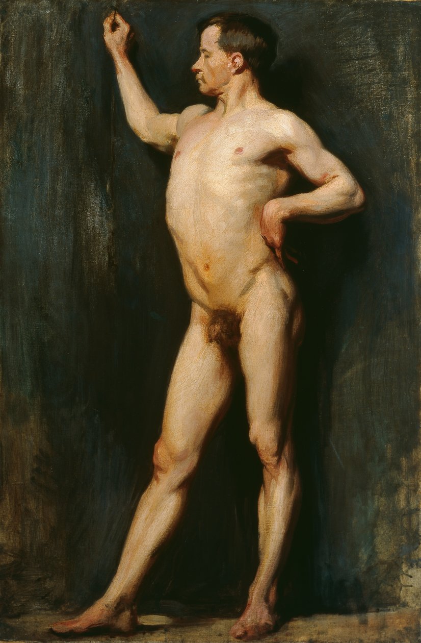 Manlig figur stående, 1899 av William Orpen