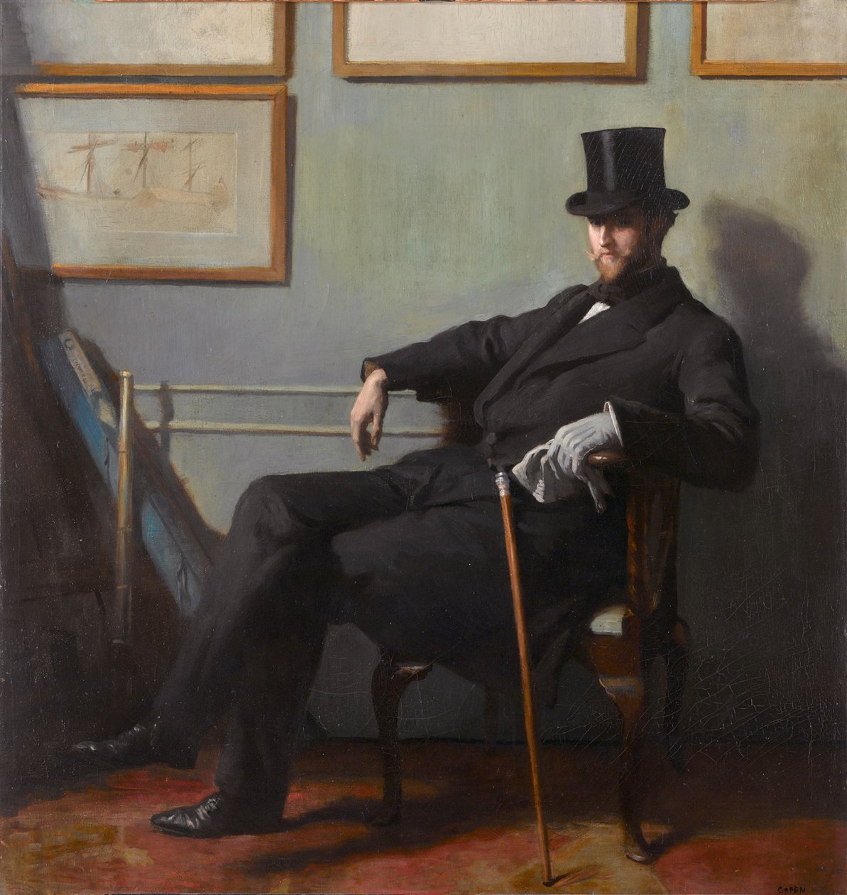 Portrait of Herbert Barnard John Everett av William Orpen