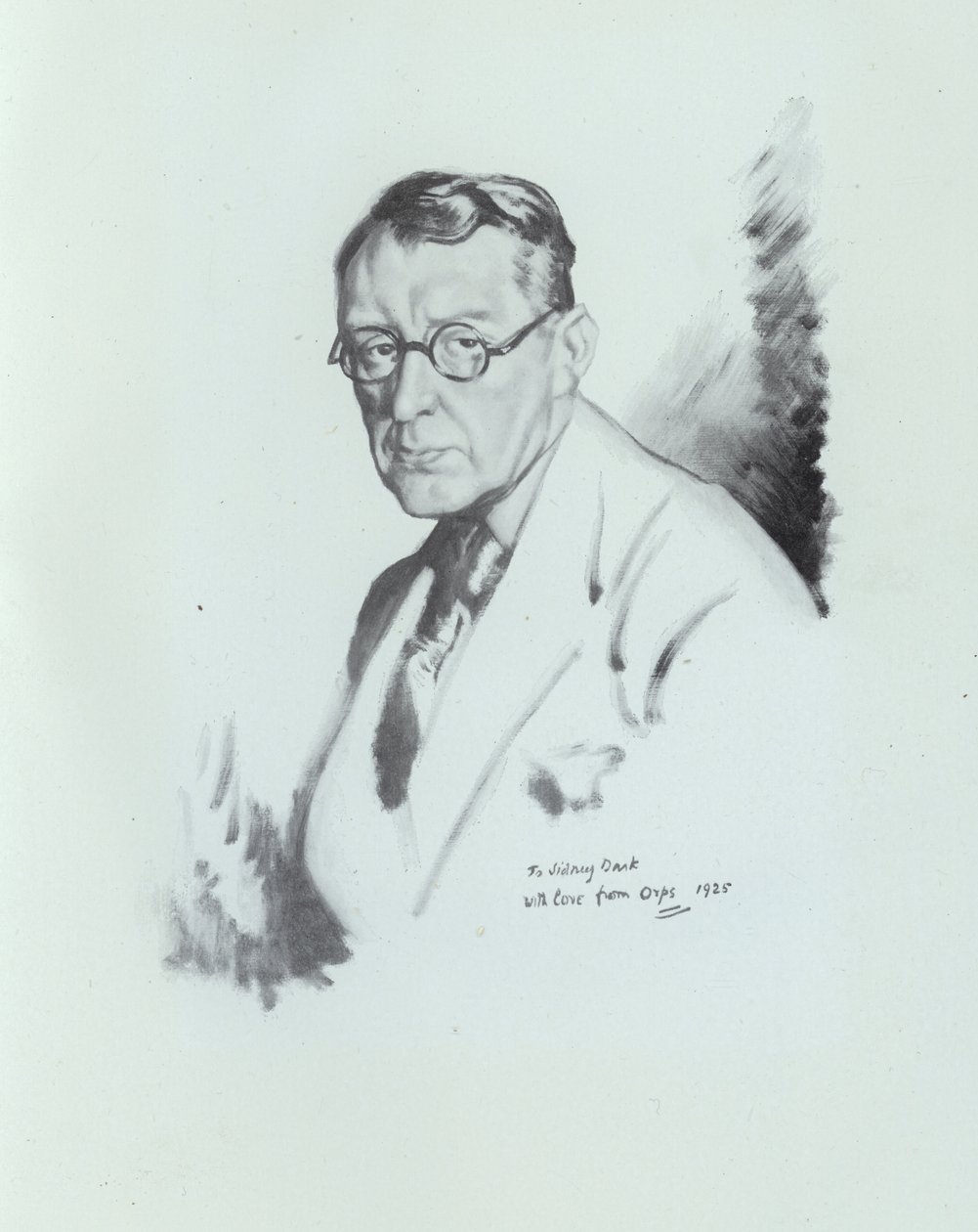 Sidney Dark, engelsk författare, 1925 av William Orpen