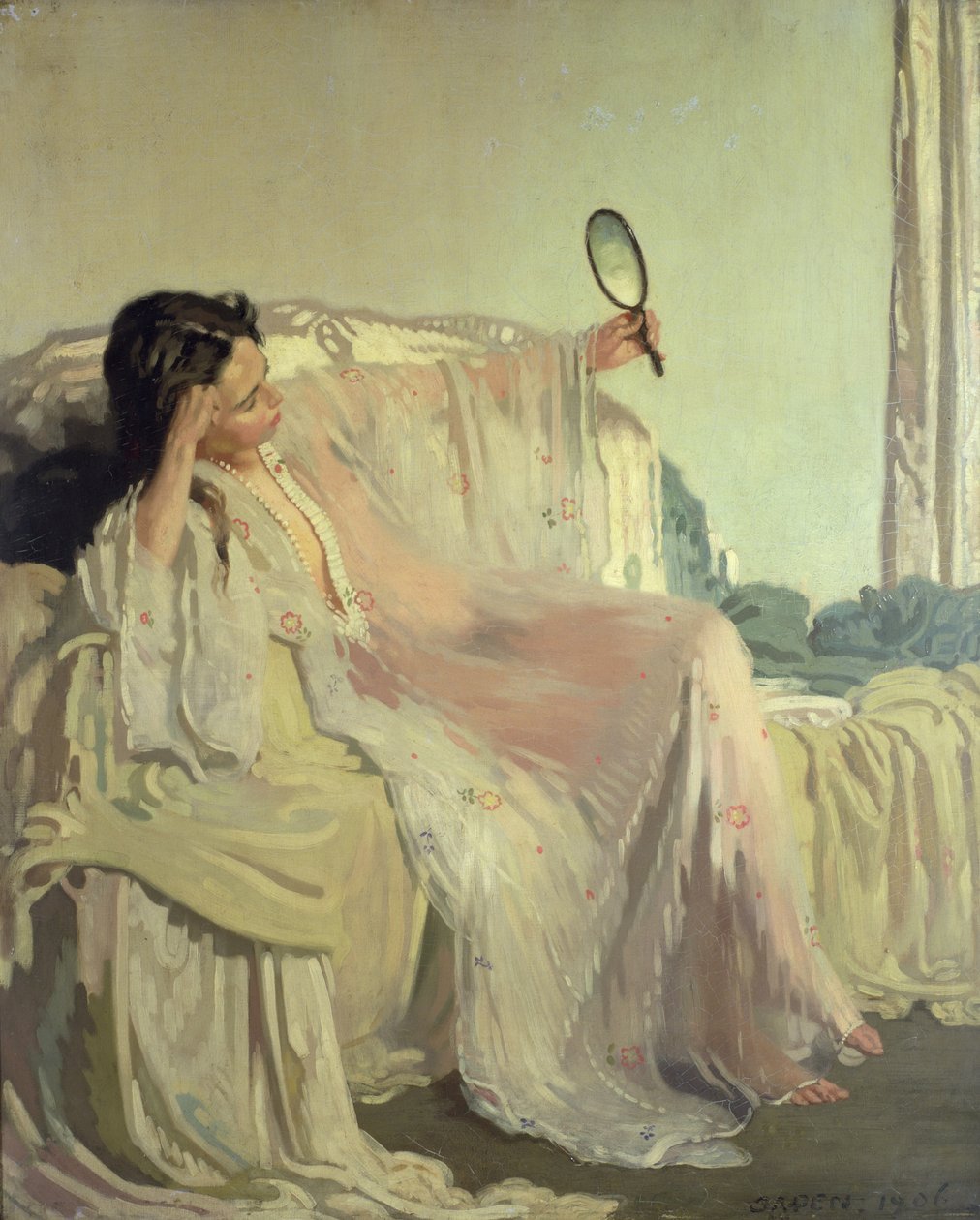 Den österländska klänningen, 1906 (olja) av William Orpen