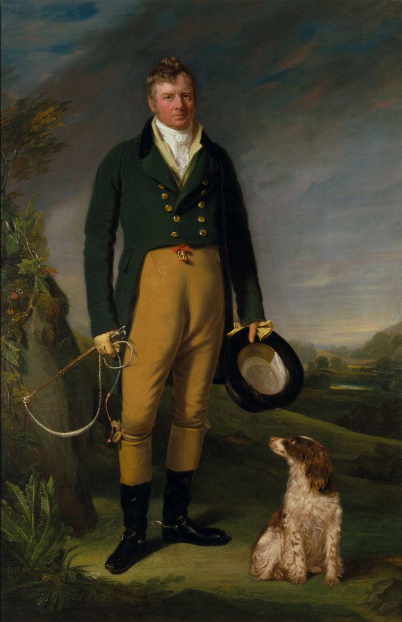 Portrait of a man av William Owen