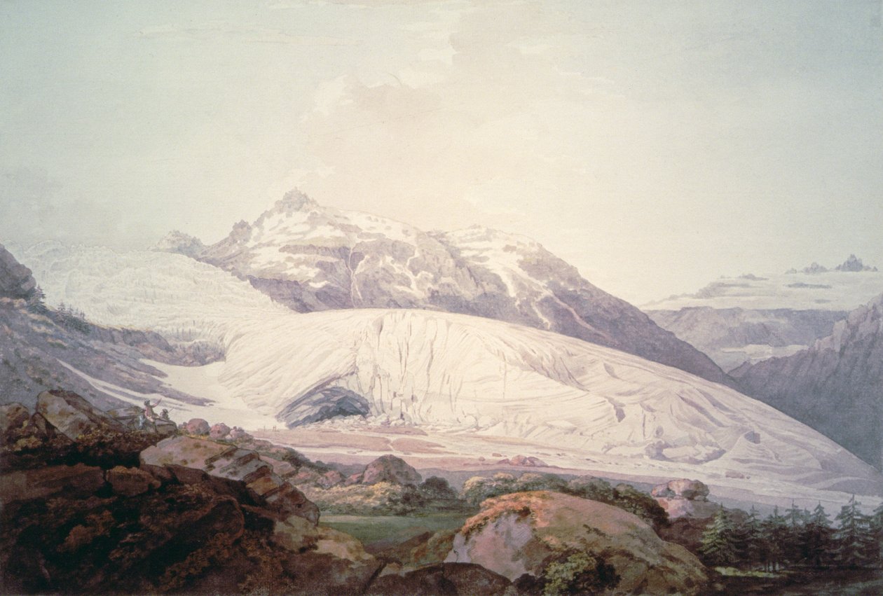 Rhone-glaciären av William Pars