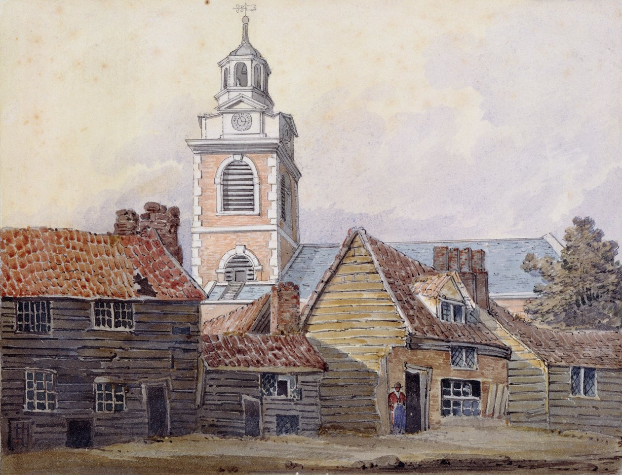 Utsikt över Christchurch, 1810 av William Pearson