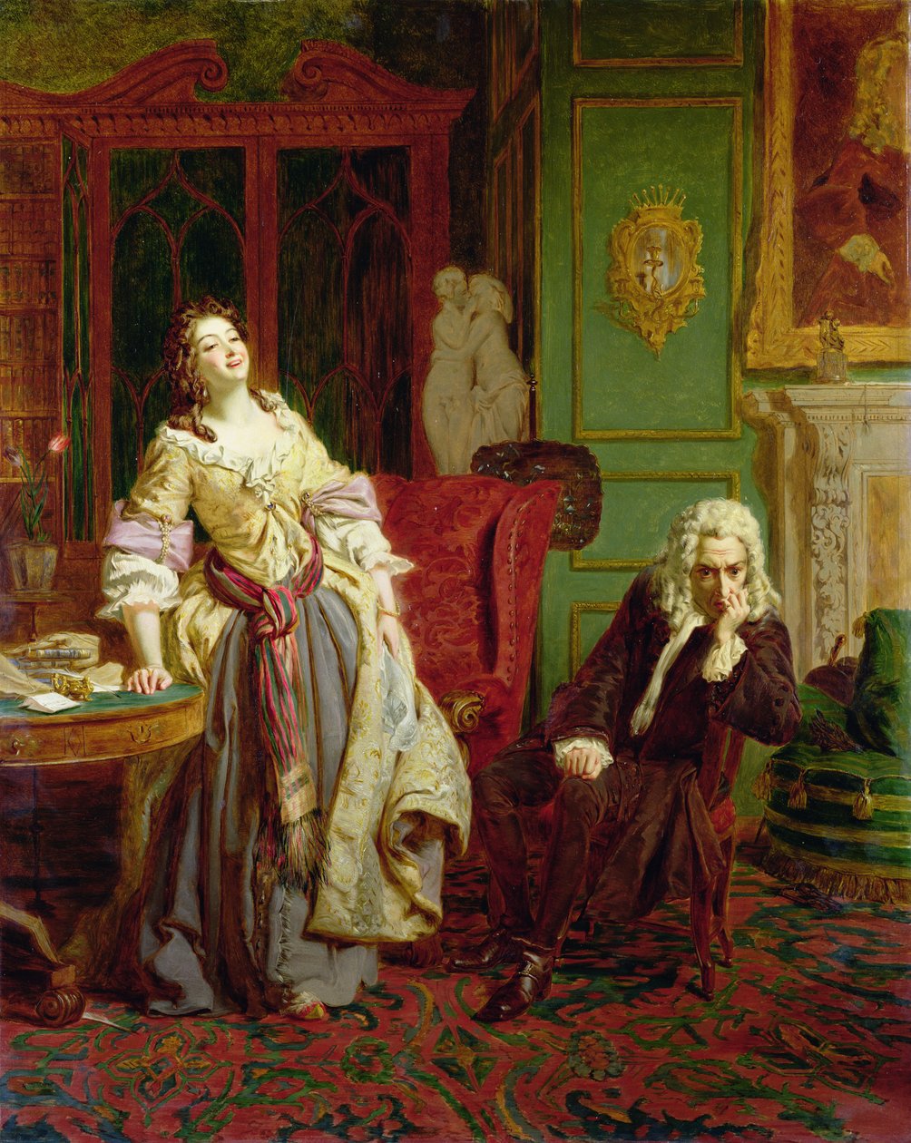 Den avvisade poeten (panel) av William Powell Frith