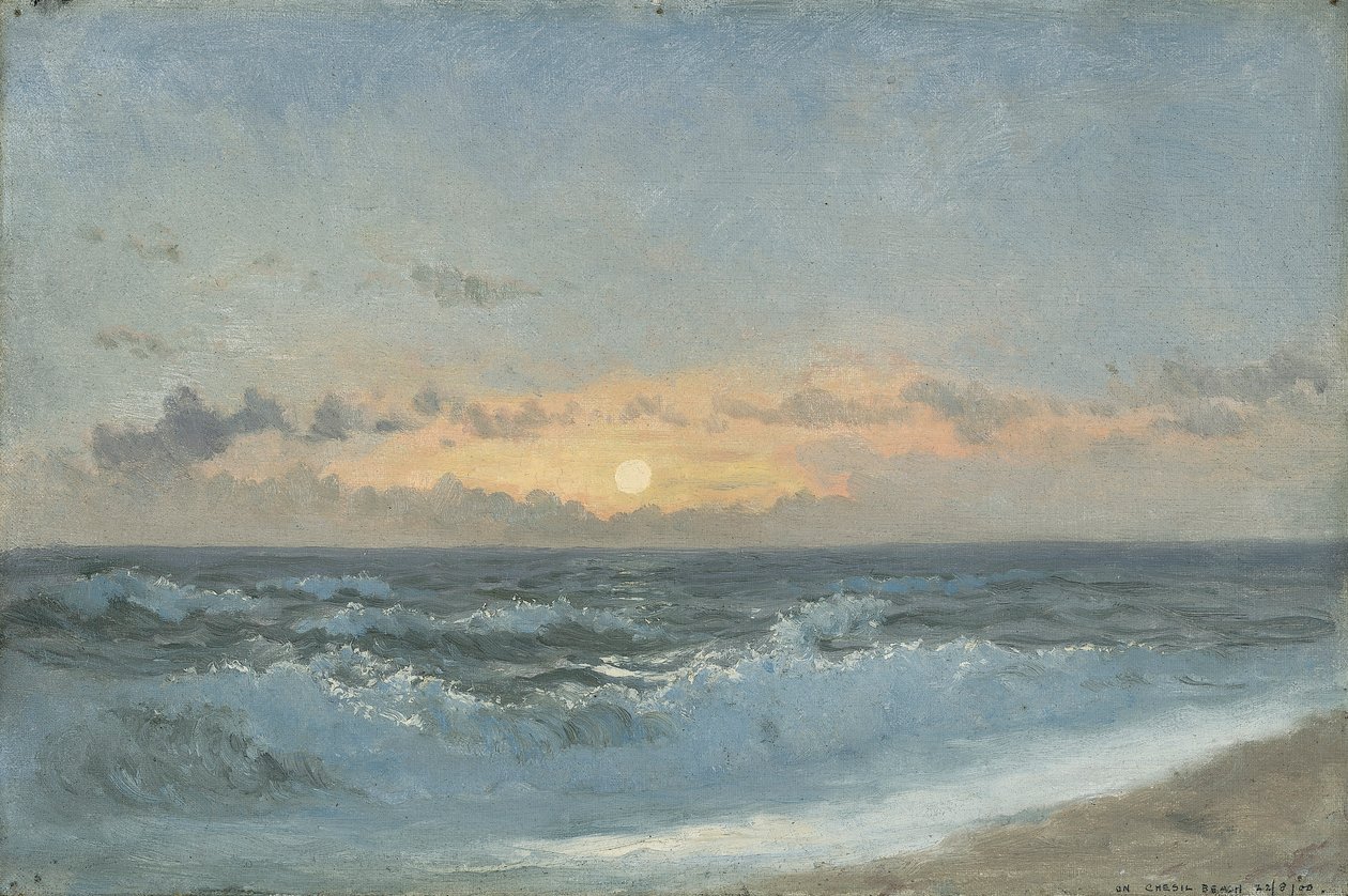 Solnedgång över havet, 1900 av William Pye