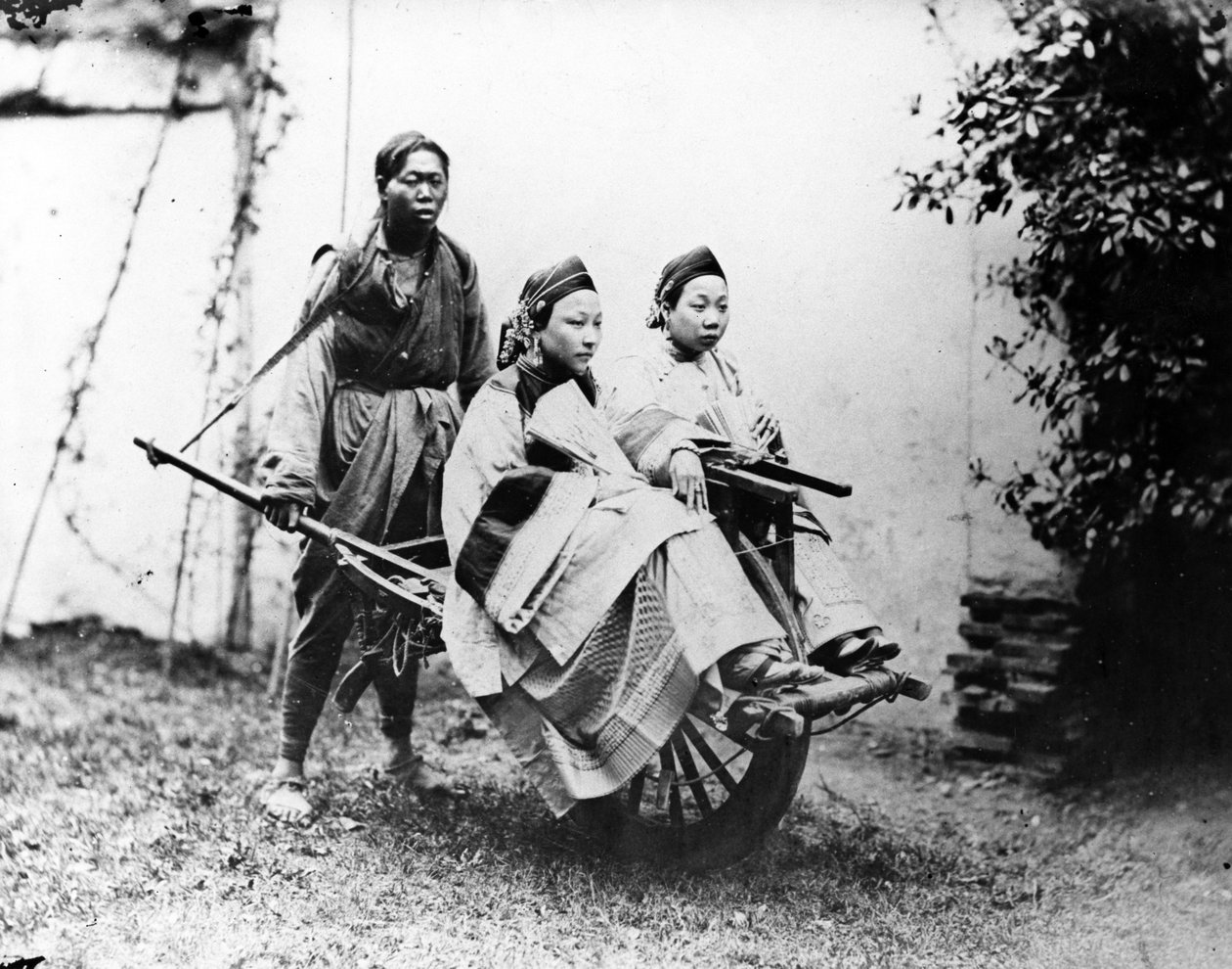 Shanghai Barrow Taxi, ca 1870-talet av William Saunders