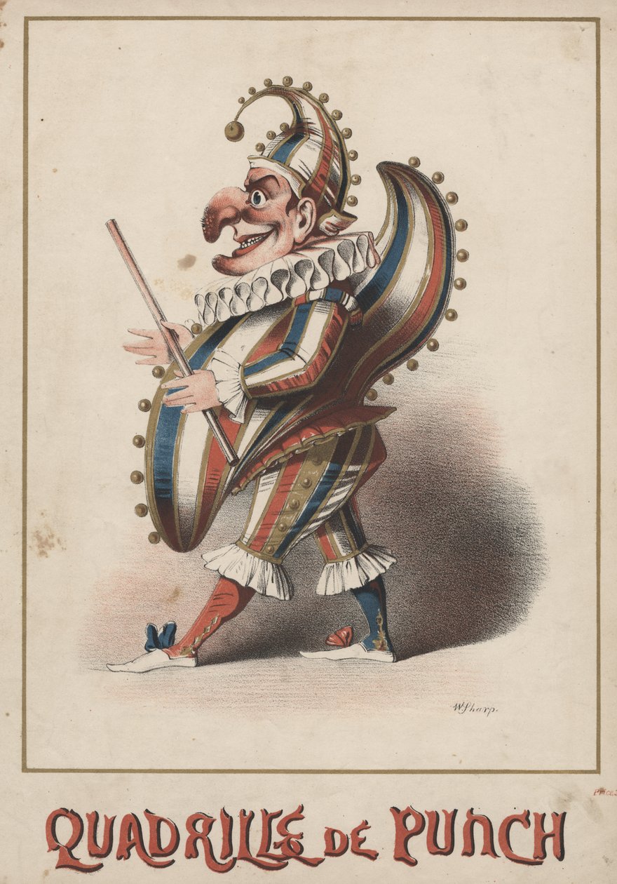 Quadrille de Punch, 1850 (chromolitho) av William Sharp