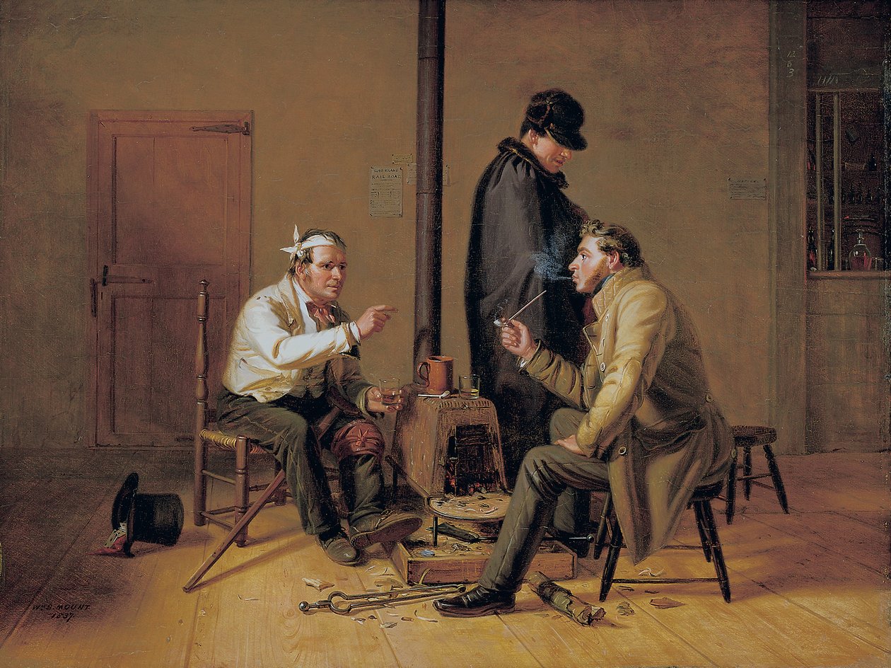The Tough Story - Scen i en lantkrog, 1837 av William Sidney Mount